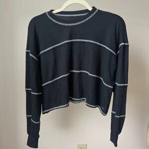 Hollister Must-Have Collection Long Sleeve Waffle Knit Top